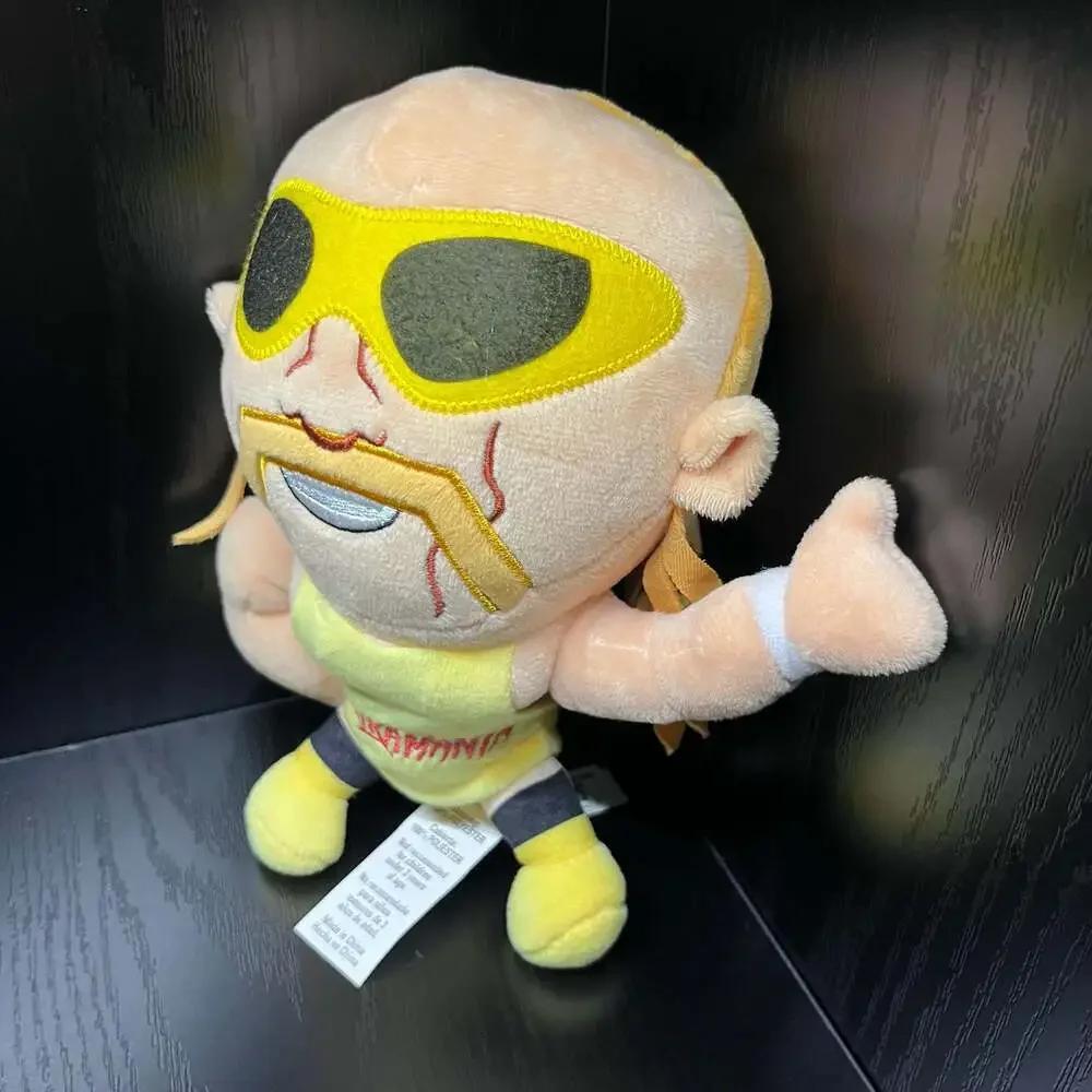 WWE Hulk Hogan 9” Plush Stuffed Toy 2018 Yellow Shirt Wrestling Figure